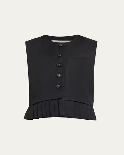 Sea Angelina Suiting Vest In Black
