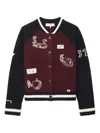 Sea Archer Varsity Knit Cardigan Navy In Blue