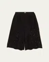 Sea Arianna Floral Lace Culottes In Black