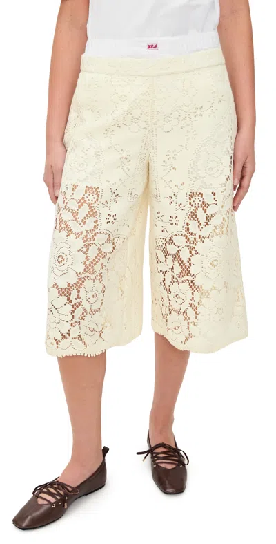 Sea Arianna Lace Culottes Cream In Neutral