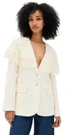 Sea Arielle Lace Cape Jacket Cream In Neutral