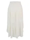 Sea Arielle Pull-on Lace Flare Pants In White