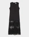 Sea Arielle Lace V-neck Midi Dress