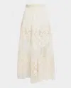 Sea Arielle Pull-on Lace Flare Pants In Neutral