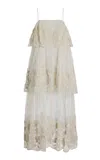 Sea Arielle Tiered Lace Midi Dress