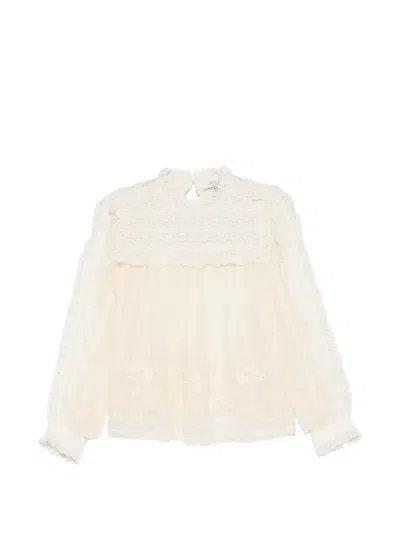 Sea Ayda Embroidered Blouse In Neutral