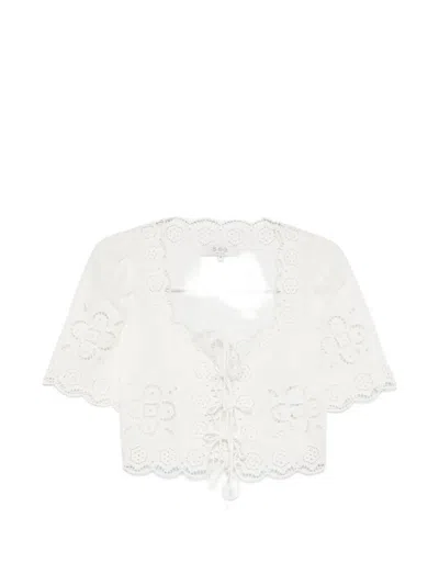 Sea Babette Eyelet Blouse In White