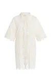 Sea Babette Eyelet Cotton Cover-up In White