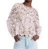 Sea Bente Embroidery Long-sleeve Top In Pink In Pink