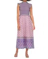 Sea Bianca Smocked Midi Dress In Violet