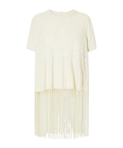 Sea Carlotta Embellished Cotton Blouse In White