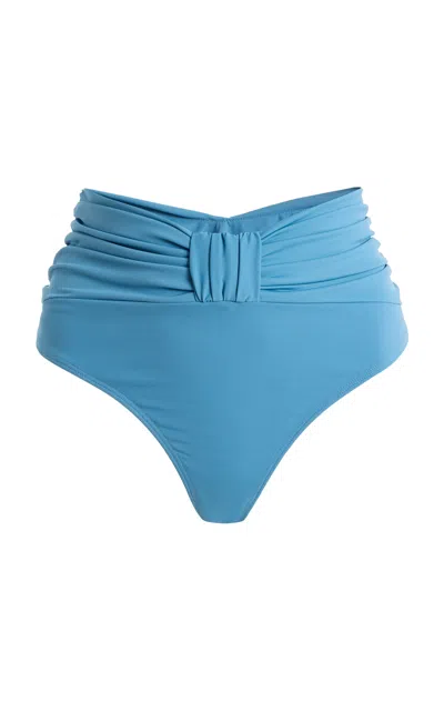 Sea Carmella Draped Bikini Bottom In Blue