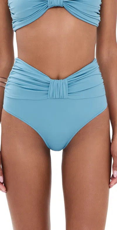 Sea Carmella Draped Bikini Bottoms Blue