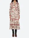 Sea Cassandra Long Sleeve Midi Dress In Multi