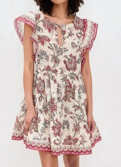 SEA CASSANDRA PRINT TUNIC MINI DRESS IN MULTI