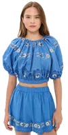 Sea Catharina Bubble Top Blue In Blue
