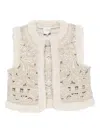 Sea Ceci Weste Mit Stickerei In White