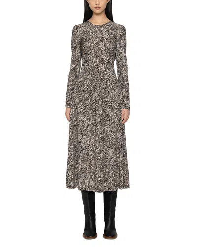 Sea Charlize Printed Long Sleeve Dress In Gray