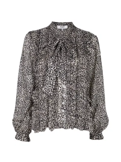 Sea Charlize Ruffled Bow-tie Blouse In Neutrals