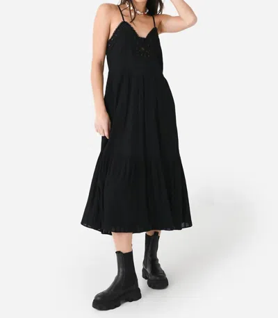 Sea Charlotte Embroidery Dress In Black