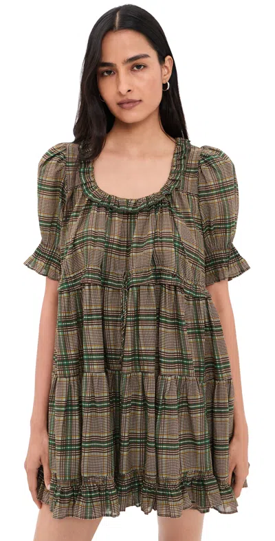 Sea Charly Plaid Mini Dress Multi