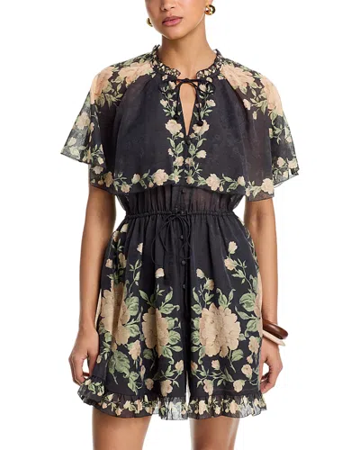 Sea Christina Cape Mini Dress In Black