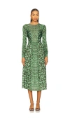 Sea Claude Midi Dress In Green