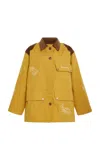 Sea Clyde Cotton Lighthouse Jacket In Yellow