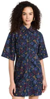 Sea Constance Corduroy Print Button Down Dress Multi In Multi