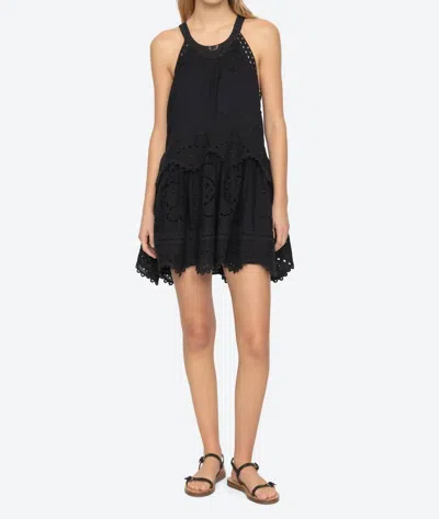 Sea Dahlia Tank Dress In Black
