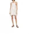 Sea Dahlia Eyelet Tank Dress In Pearl In White