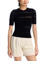 Sea Devon Knit Tee Black In Black