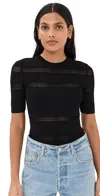 Sea Devon Knit Tee Black