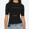 Sea Devon Knit Tee Black In Black