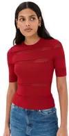 Sea Devon Knit Tee Red