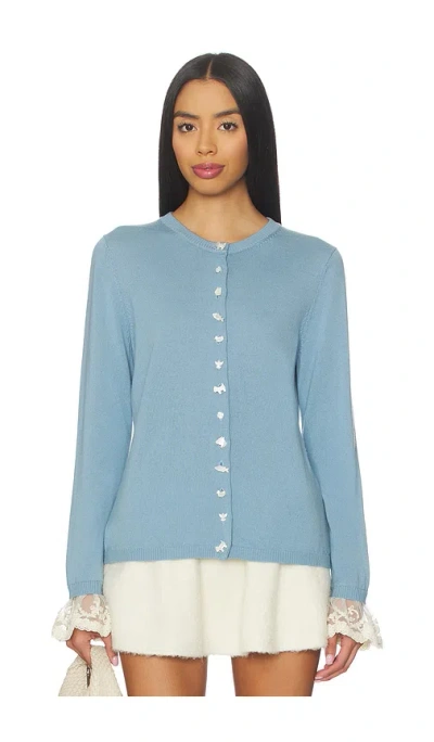 Sea Diane Knit Cardigan In Blue