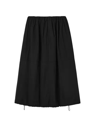 Sea Drawstring Skirt In Black