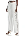 SEA EDITH EMBROIDERED EYELET PANTS