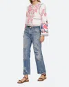 Sea Eevi Embroidered Twill Jacket In Multi In White
