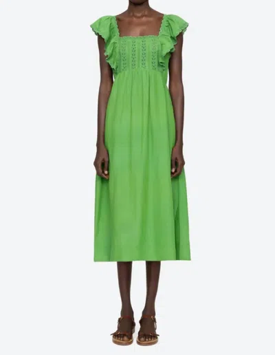 Sea Eliza Midi Dress In Green
