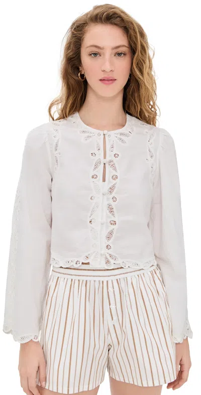 Sea Elke Soutache Blouse White