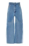 Sea Elle High-rise Wide-leg Jeans In Light Wash
