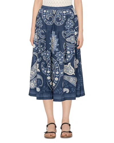 Sea Emelina Midi Skirt In Blue