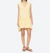 Sea Emmet Poplin Bubble Tank Dress In Yellow