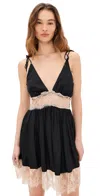 Sea Ethel Solid Mini Dress Black In Black