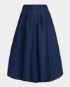 Sea Fayetta Embossed Bubble Skirt In Blue