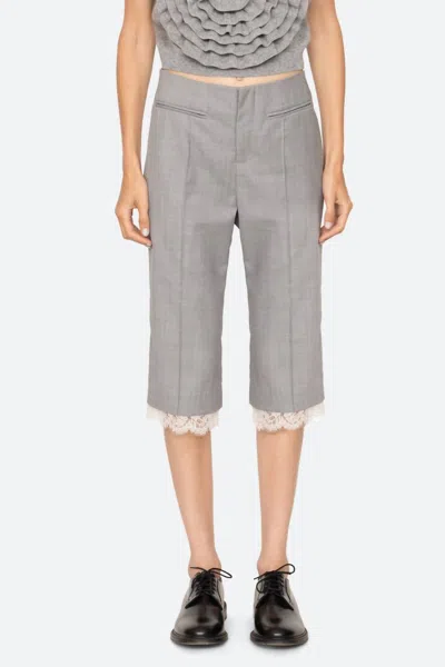 Sea Fiora Tropical Capri Pants In Grey Grey In Gray