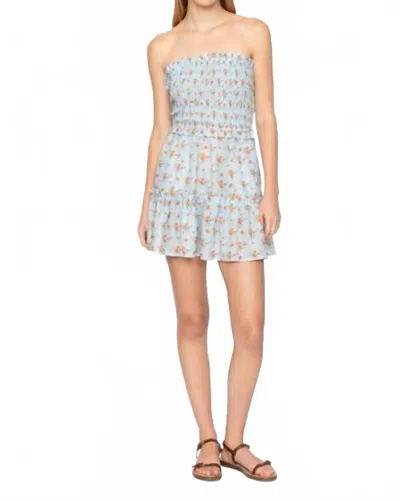 Sea Freya Strapless Mini Dress In Multi In Blue