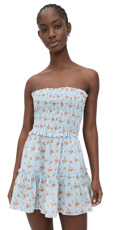 Sea Freya Strapless Mini Dress Multi In Blue