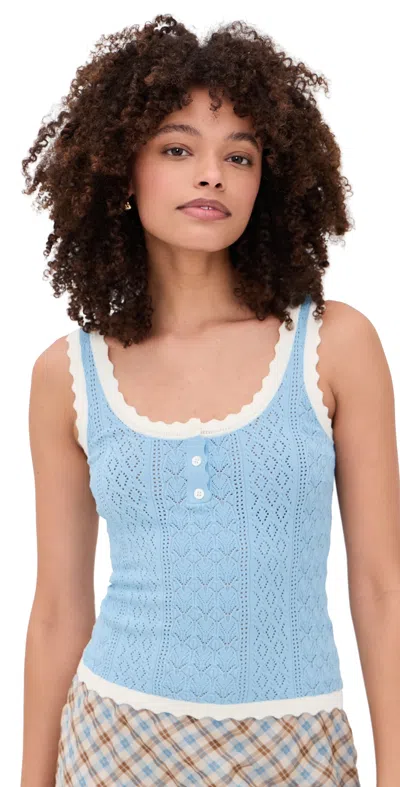 Sea Georgia Knit Tank Top Blue